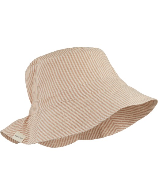 Sander bucket hat - Y/D Stripe: Tuscany rose/sandy
